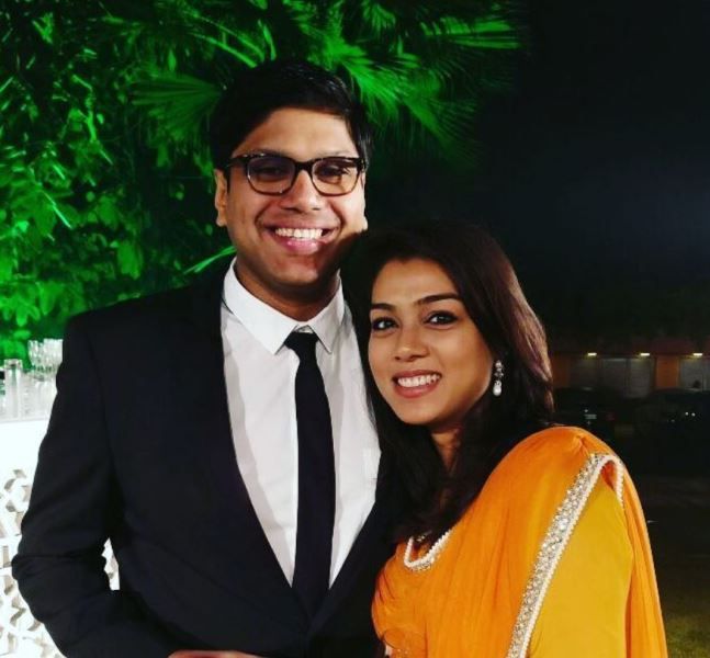 Nimisha Bansal with Peyush Bansal